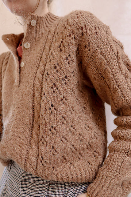 Henley Sweater Knitting Pattern