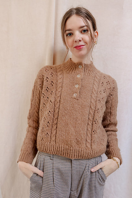 Henley Sweater Knitting Pattern