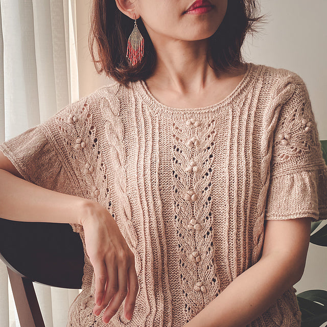 Lace Sleeve Top Knitting Pattern