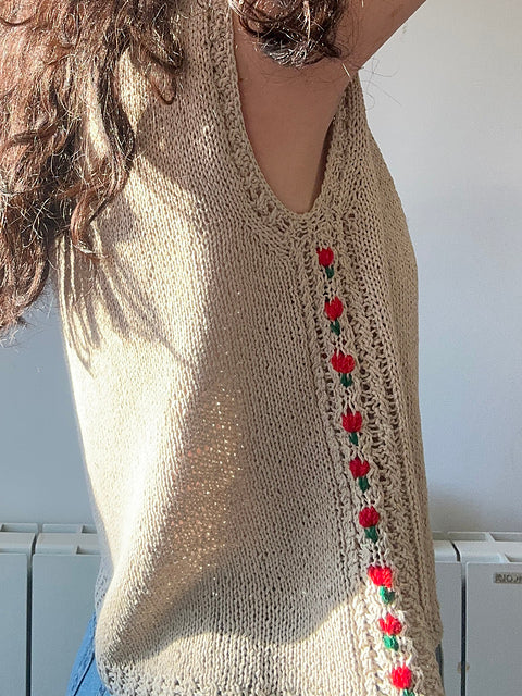 Garden Summer Top Knitting Pattern