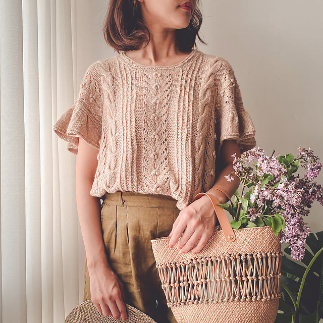 Lace Sleeve Top Knitting Pattern