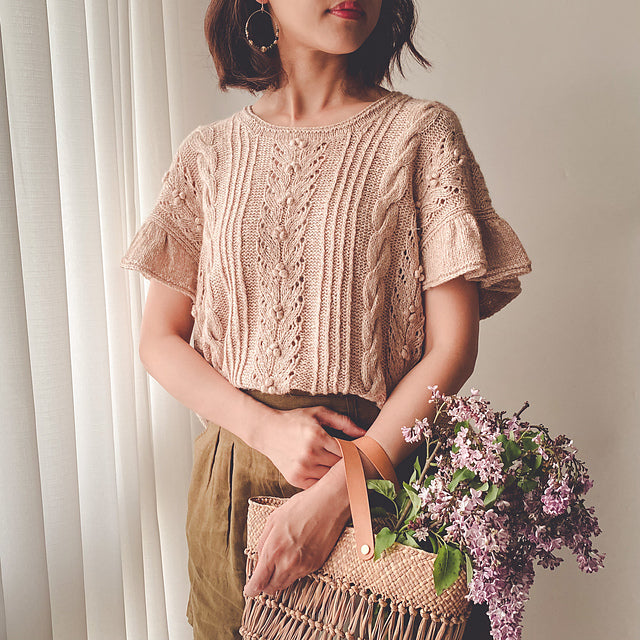 Lace Sleeve Top Knitting Pattern