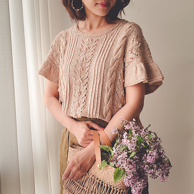 Lace Sleeve Top Knitting Pattern