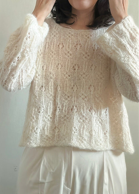 Floral Sweater Knitting Pattern