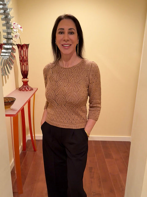 Leaf Lace Top Knitting Pattern