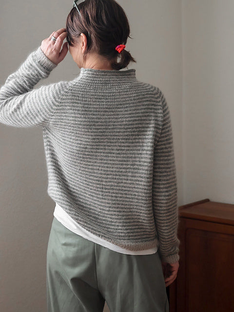 Relaxed Stripe Sweater Knitting Pattern