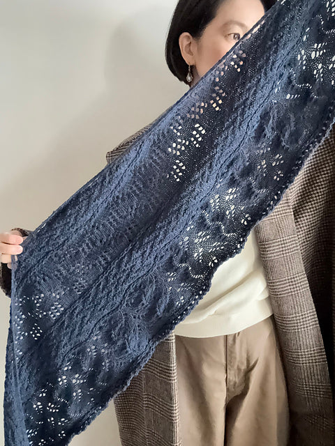 Lace Crescent Shawl Knitting Pattern