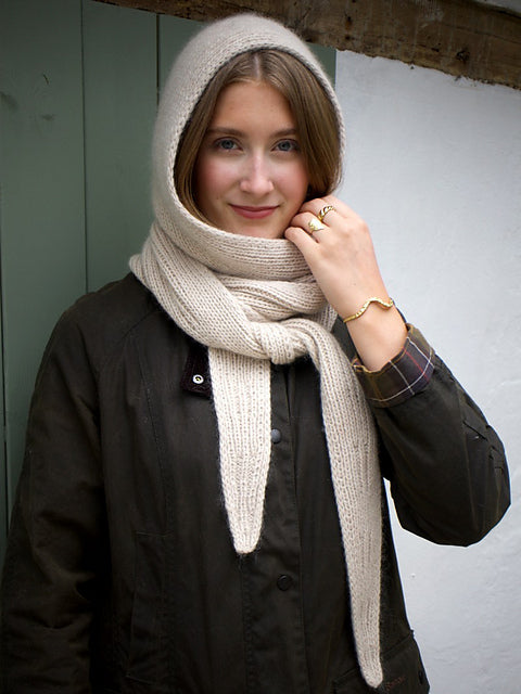 Hooded Scarf Knitting Pattern