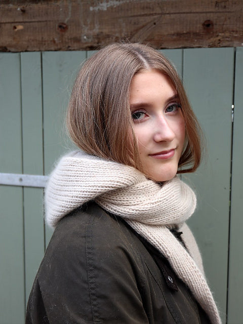 Hooded Scarf Knitting Pattern