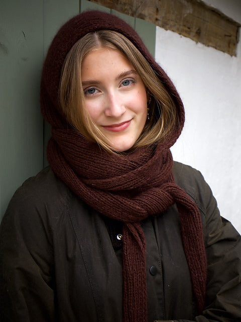 Hooded Scarf Knitting Pattern