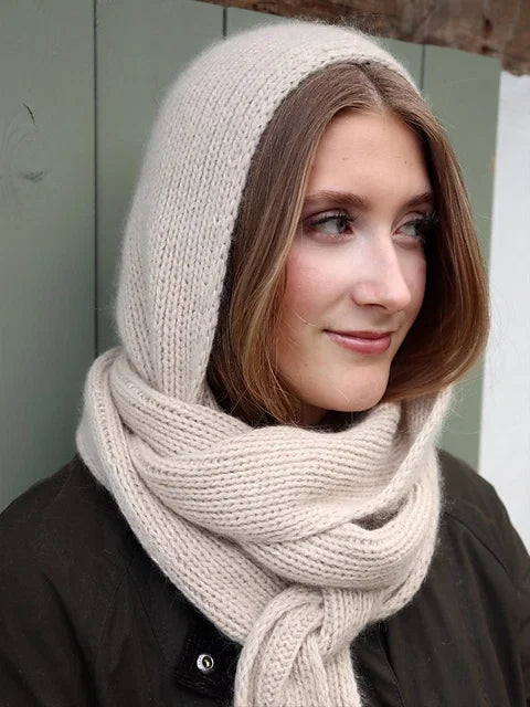 Hooded Scarf Knitting Pattern