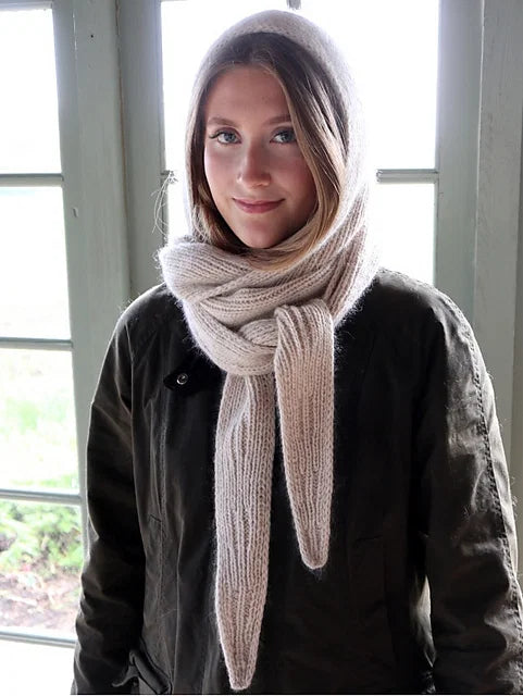 Hooded Scarf Knitting Pattern