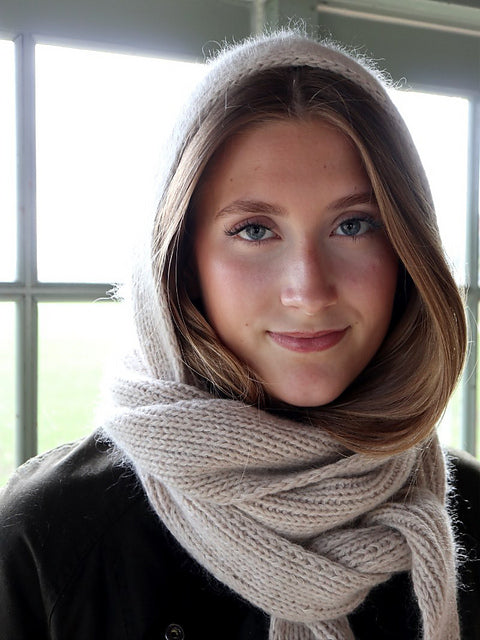 Hooded Scarf Knitting Pattern