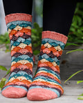 Striped Socks  Knitting Pattern