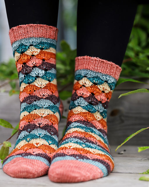 Striped Socks  Knitting Pattern
