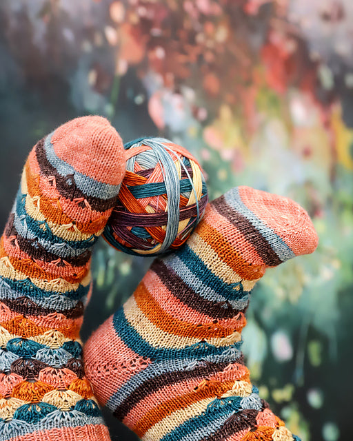 Striped Socks  Knitting Pattern