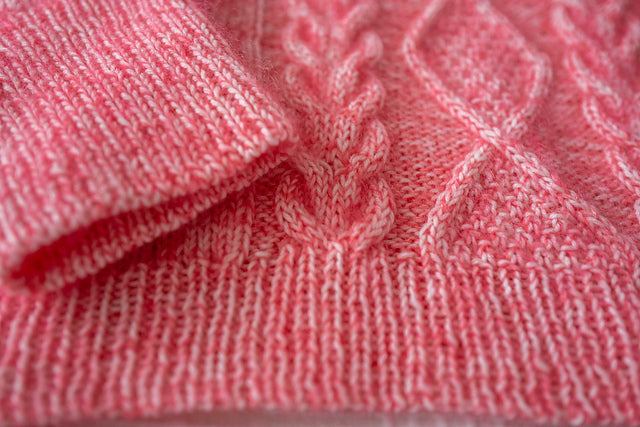 Diamond Cable Sweater Knitting Pattern
