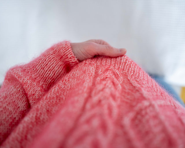 Diamond Cable Sweater Knitting Pattern