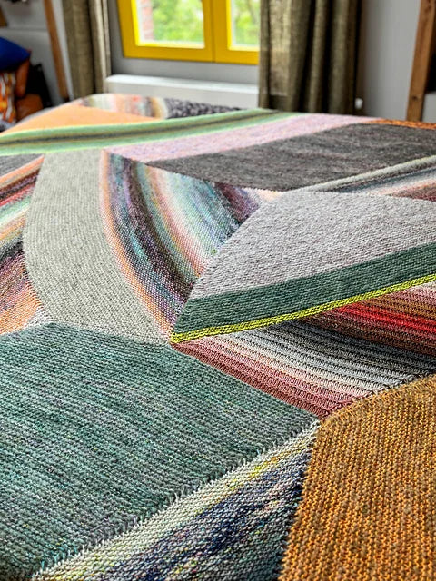Marled Blanket Knitting Pattern