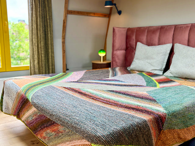 Marled Blanket Knitting Pattern