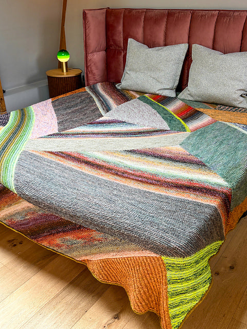 Marled Blanket Knitting Pattern