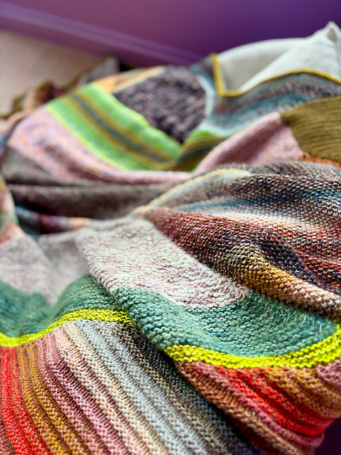 Marled Blanket Knitting Pattern