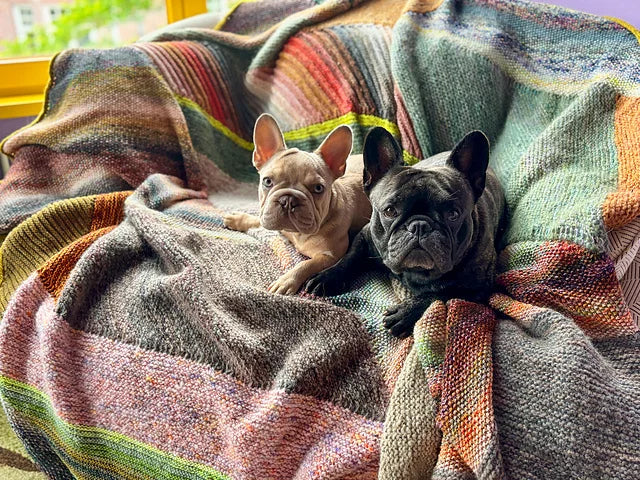 Marled Blanket Knitting Pattern