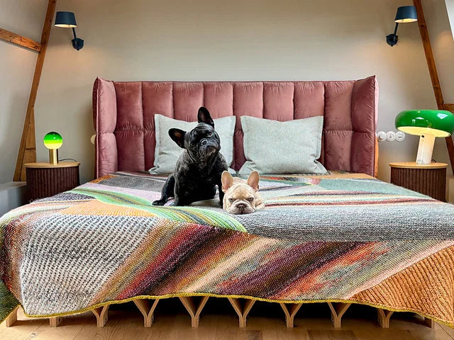Marled Blanket Knitting Pattern