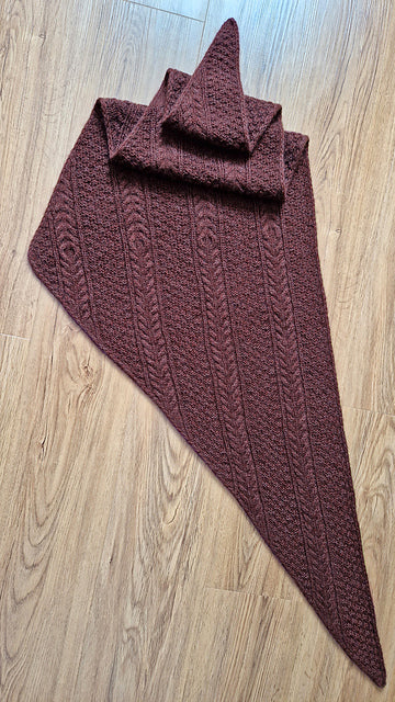 Cable Shawl Knitting Pattern