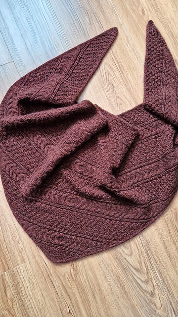 Cable Shawl Knitting Pattern