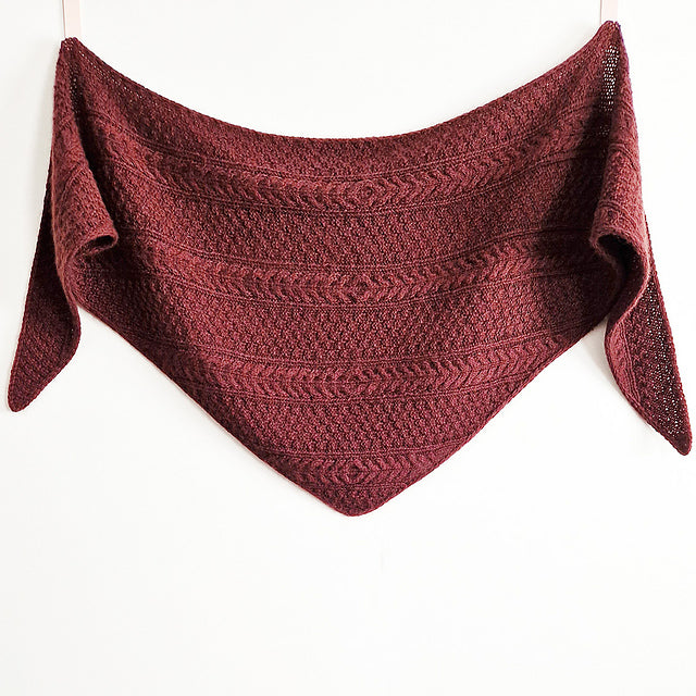 Cable Shawl Knitting Pattern