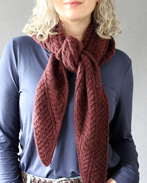 Cable Shawl Knitting Pattern