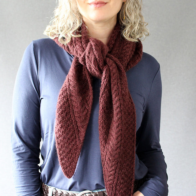 Cable Shawl Knitting Pattern