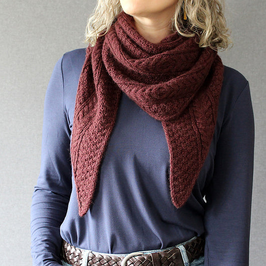 Cable Shawl Knitting Pattern