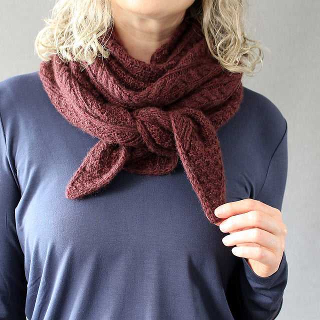 Cable Shawl Knitting Pattern