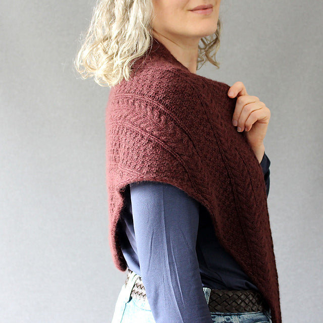 Cable Shawl Knitting Pattern