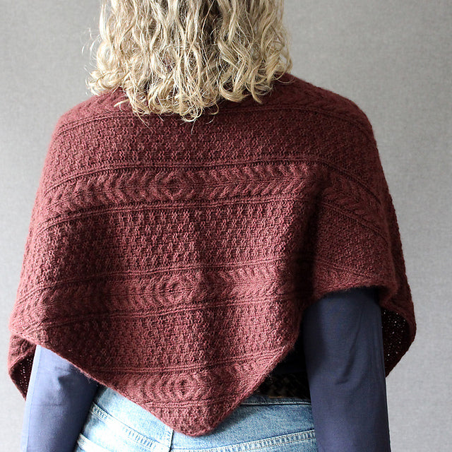 Cable Shawl Knitting Pattern