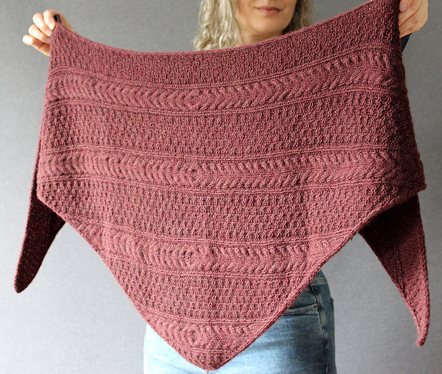 Cable Shawl Knitting Pattern