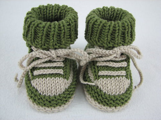 Baby Sneakers Knitting Pattern