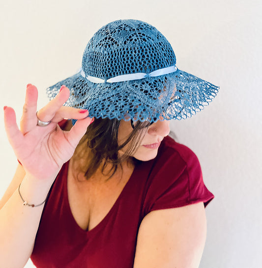Lace Summer Hat Knitting Pattern