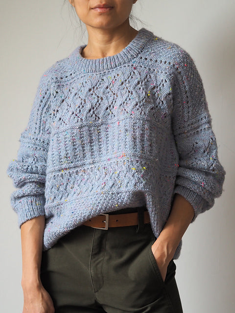 Vine Lace Pullover Knitting Pattern