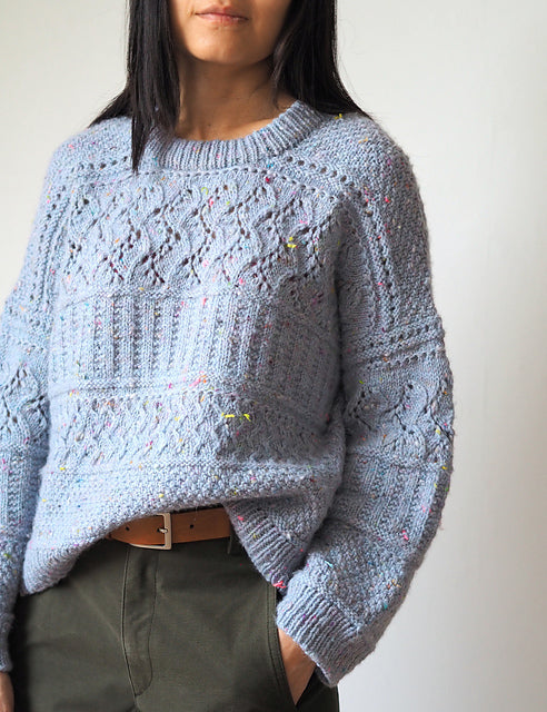 Vine Lace Pullover Knitting Pattern
