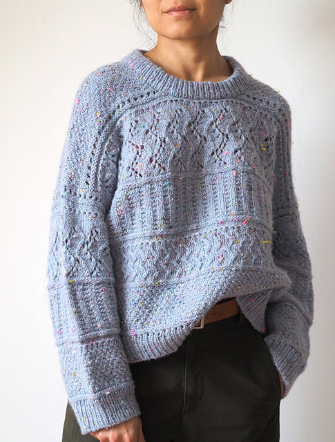 Vine Lace Pullover Knitting Pattern
