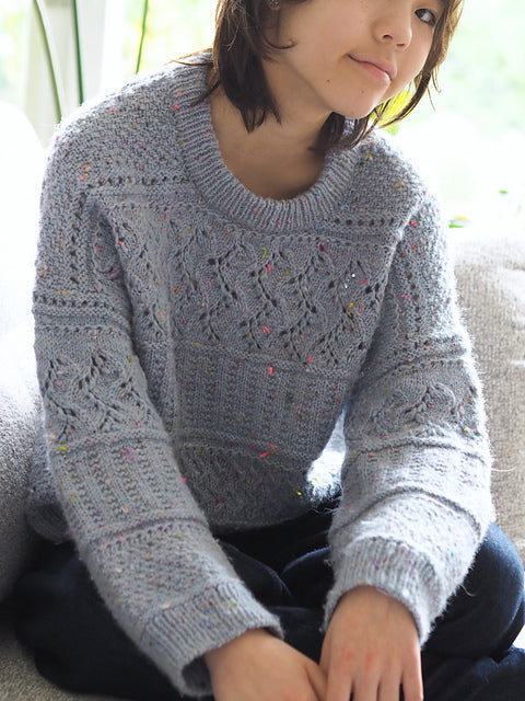 Vine Lace Pullover Knitting Pattern