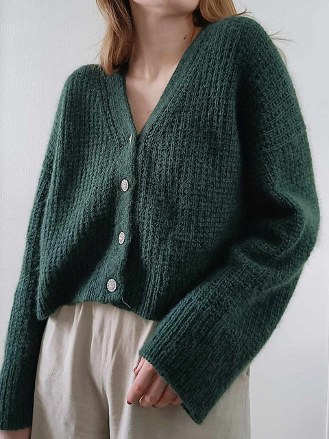 Broken Rib Cardigan Knitting Pattern
