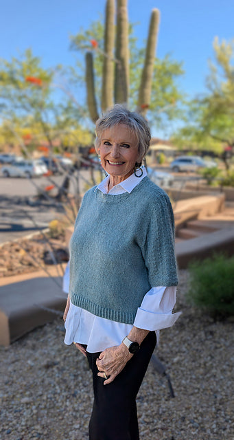 Textured Sleeve Sweater Knitting Pattern
