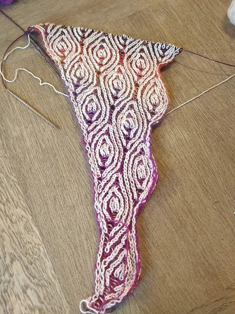 Brioche Shawl Knitting Pattern