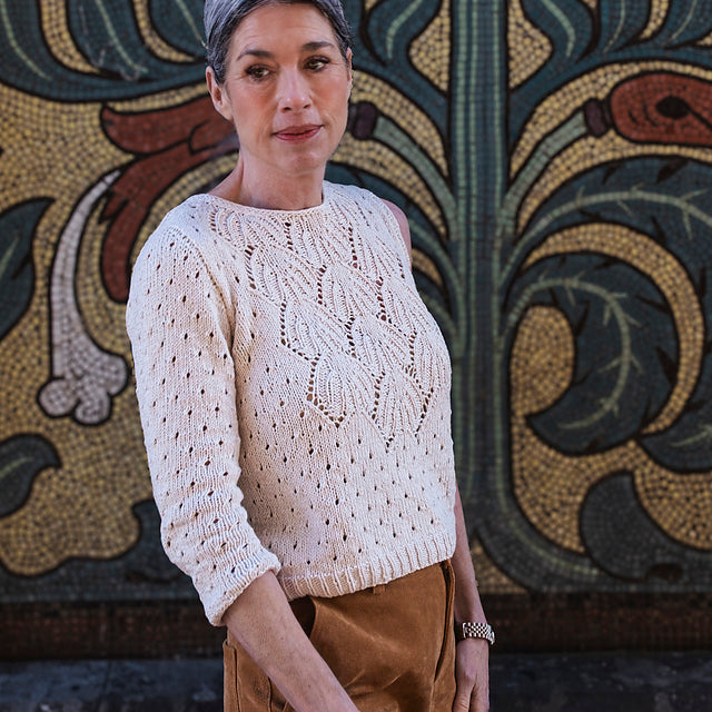 Leaf Lace Top Knitting Pattern