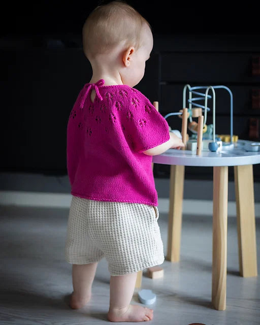 Kids Lace Blouse Knitting Pattern
