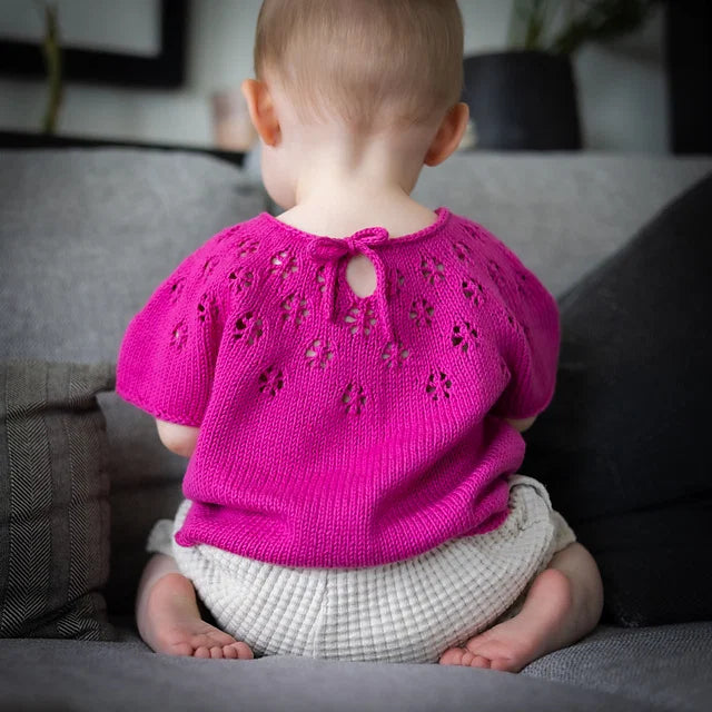 Kids Lace Blouse Knitting Pattern